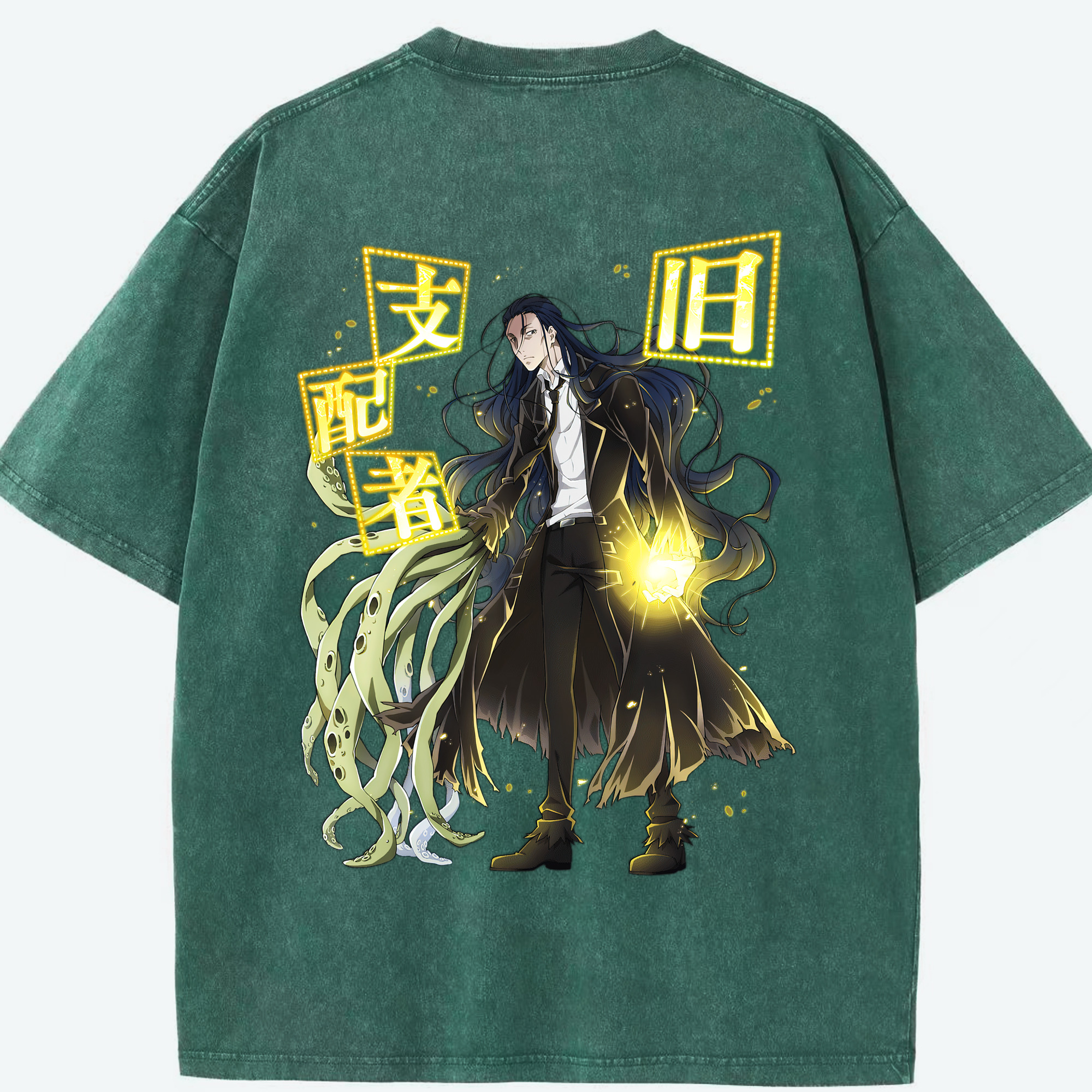 （画像用） 文豪ストレイドッグス Bungo Stray Dogs 綿100% ヴィンテージ風 半袖Tシャツ（背面プリント）